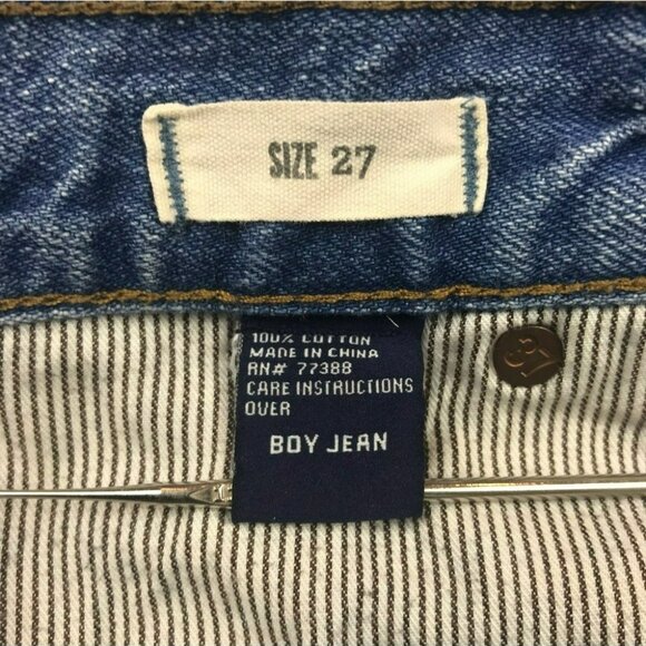 Madewell Womens Boy Jeans Size 27 High-Rise Medium Wash 100% Cotton - Picture 12 of 12